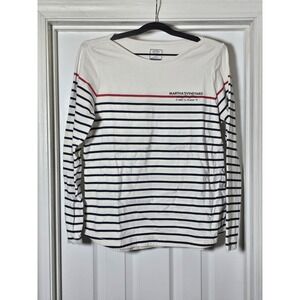 Fat Face Martha's Vineyard Breton Stripe Tee T Shirt‎ Size US 10 Soft Cotton